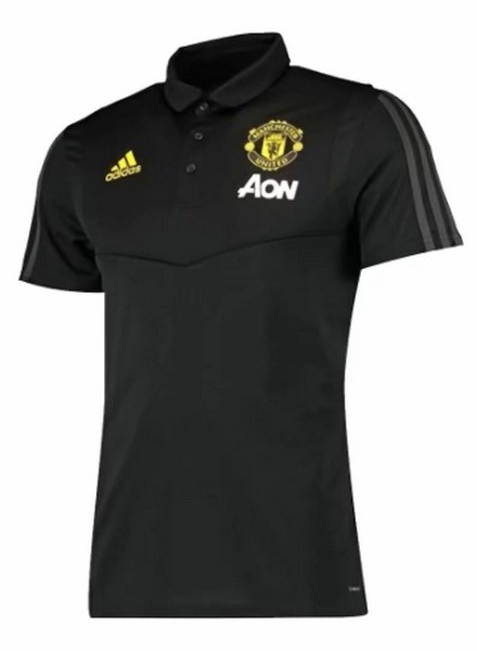 Polo Manchester United 2019 2020 Negro Amarillo